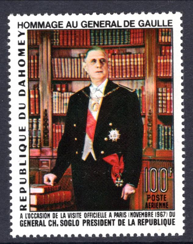 Dahomey C62 Charles De Gaulle MNH VF