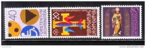 Liechtenstein 1981 Disabled Boy scout girl guides St Theodul Sc 711-713 MNH A647