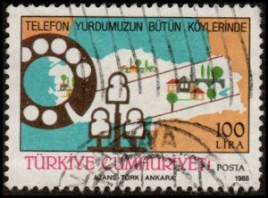 Turkey 2413 - Used - 100L Telephone System (1988)