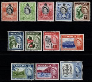 Jamaica 1956 Elizabeth Def., Part Set to 1s6d & 3s [Mint]