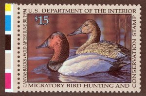 US Sc RW60 Multicolor $15.00 1993 Mint Never Hinged Original Gum Duck