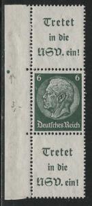 Germany Scott # 419, 2x label A15.1, mint nh, se-tenant, Mi# S192