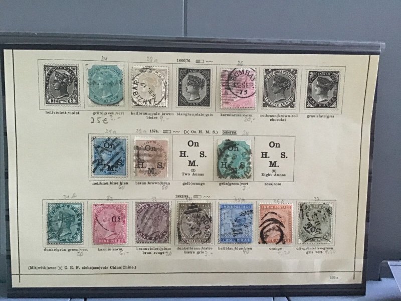 British India 1866-1888  stamps R29950