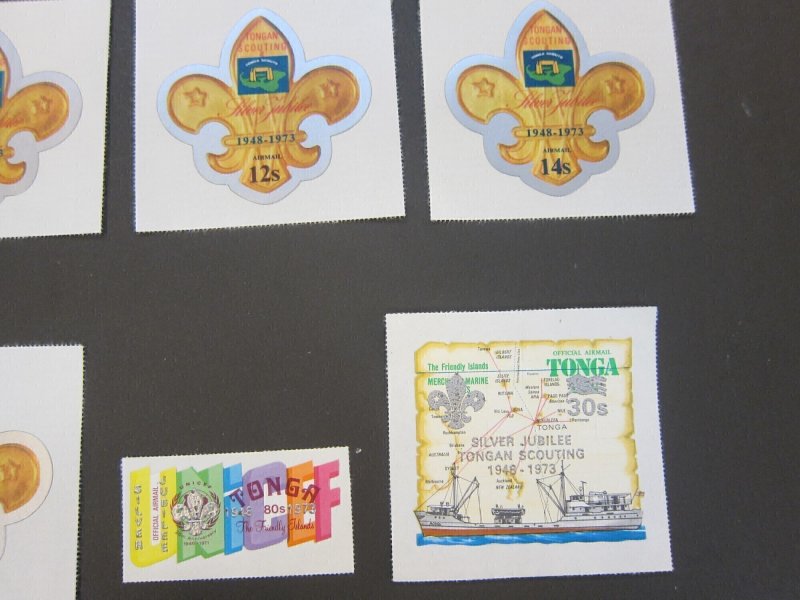 Tonga 1973 Sc 322-26,C130-4,CO69-71 set(13) MH - Scarce