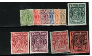 Falkland Islands #30 - #40 Very Fine Mint Original Gum Set