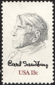 SC#1731 13¢ Carl Sandburg Single (1978) MNH