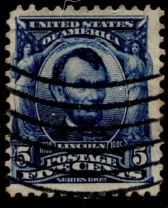 US Stamps #304 USED LINCOLN ISSUE