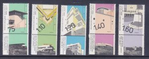 Israel 1044-48 MNH 1990-92 Various types of Architecture Set of 5 w/tabs