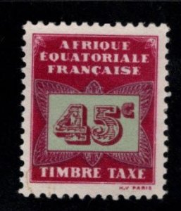 French Equatorial Africa Scott J6 MH* 1937 Postage due