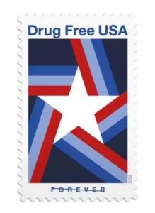 2020 Drug Free  forever stamps  5 Booklets 100pcs
