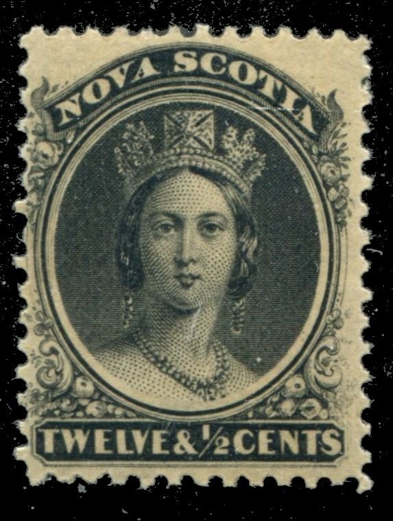 Nova Scotia #13 SG 17 MH F/VF 12 & 1/2c Queen Victoria [N4465] CV=$40.00