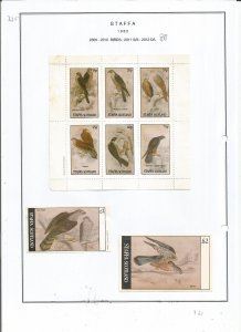 STAFFA - 1982 - Birds - Sheets - Mint Light Hinged - Private Issue