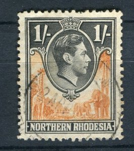 RHODESIA; North 1938 early GVI portrait issue fine used 1s. value