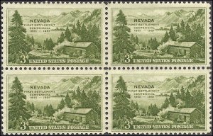 999 Mint,OG,NH... Block of 4... SCV $1.00