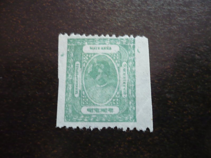 Stamps-India Feudatory State Barwani-Scott#3-Mint Hinged Part Set of 1 Stamp