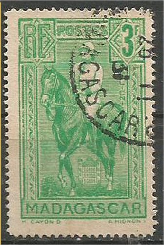 MADAGASCAR, 1931, used 3fr, Galliéni Scott 176