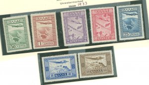 Greece #C15-C21 Unused Single (Complete Set)