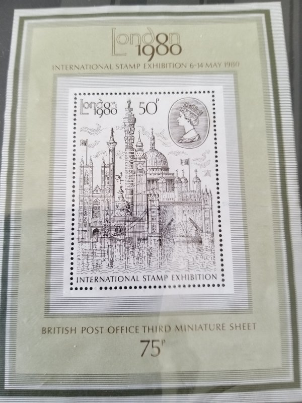 United Kingdom 1980 Minisheet MNH