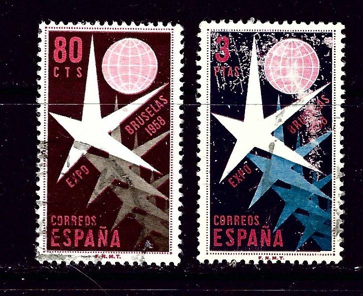 Spain 877 78 Used 1958 set