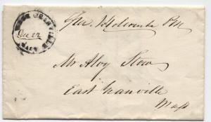 1843 West Granville Massachusetts Stampless Postmaster Free Frank [3005]