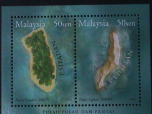 ​MALAYSIA-2003-SC#934 - BEACHES & ISLANDS -MNH -S/S-VF WE SHIP TO WORLDWIDE