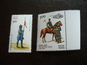 Stamps - India - Scott# 1043-1044 - Mint Never Hinged Set of 2 Stamps