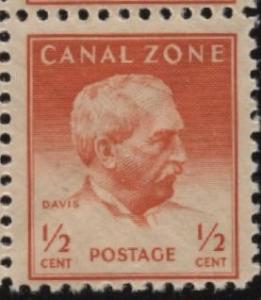 Canal Zone  Sc #136  1/2c Davis     MNH   SCV  $ .40