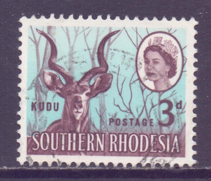 Southern Rhodesia Scott 98 - SG95, 1953 Elizabeth II 3d used