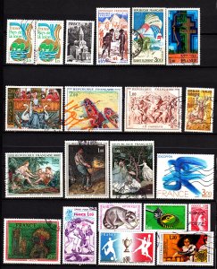 France 1970's lot, 20 different