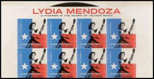 US 4786 Music Icons Lydia Mendoza forever header block (8 stamps) MNH 2013