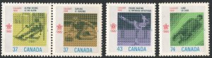 Canada SC#1195-1198 37¢-74¢ Winter Olympic Games, Calgary: 5th Issue (1988) MNH