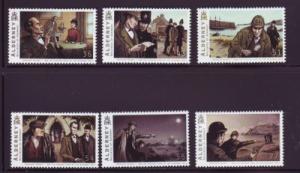 Alderney Sc 356-1 2009 Sherlock Holmes stamp set mint NH