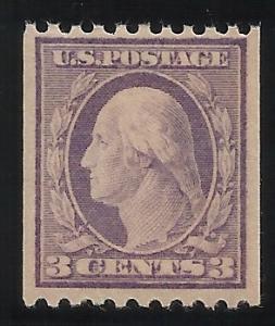 489 3c Coil Single MNH VF Centering