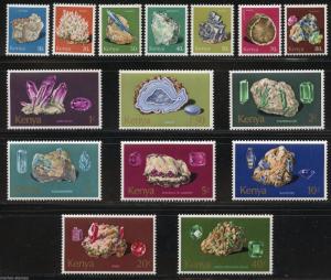 KENYA SCOTT# 98-112 MINERALS MINT NEVER HINGED AS SHOWN