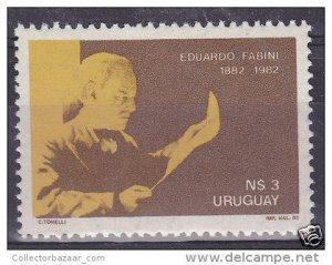 URUGUAY Sc#1135 MNH STAMPS Eduardo Fabini famous classical music composer