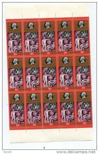 Russia 1980 Sc 4862-4 Mi 4991-3 MNH Fligt traning Y..Gagarin Strips of 15 stamps