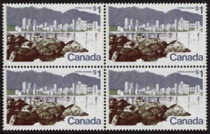CAN SC #599a MNH B4 1973 Vancouver, B.C. P 13.5 CV $10.00