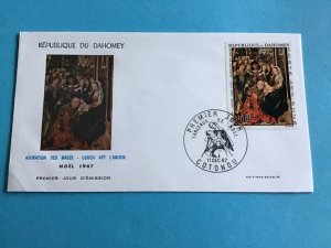 Rep of Dahomey Noel  First Day Issue 1967 Stamp Cover R42910