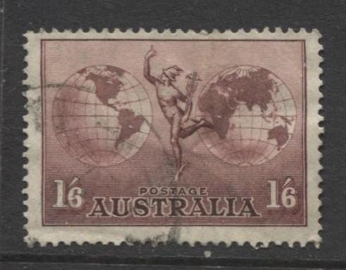 Australia - Scott C4 - Mercury & Hemispheres -1934 - Fine Used - 1/6p Stamp