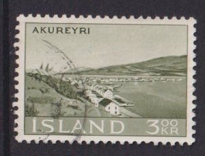 Iceland  #356  used  1963  view of Akureyri