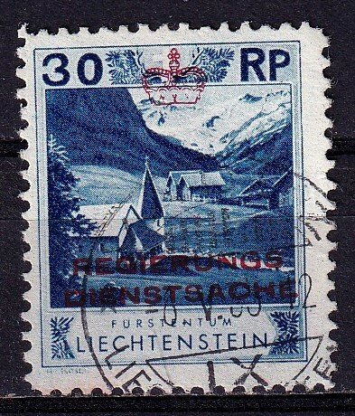 Liechtenstein 1932 - 30rp  VF-Used, Town Cancel  # O4