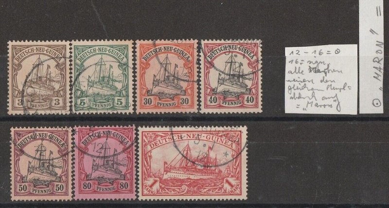 NEW GUINEA - GERMAN Postmark 'Maron DNG' on Yachts. ArGe cat €880.