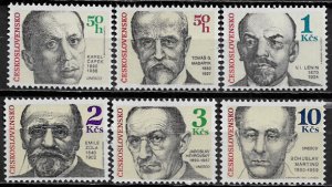 Czechoslovakia #2771-6 MNH Set - Famous Men