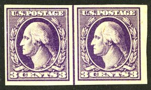 U.S. #535 MINT LINE PAIR OG HR