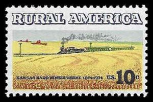 PCBstamps   US #1506 10c Rural American - Wheat, MNH, (45)