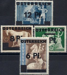 1945 Austria Definitives Vienna, III. Reich stamps with overprint VF/MNH! 17$