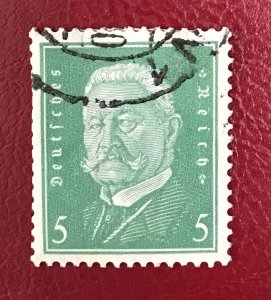 1928-32 Germany Sc 368 used 5pf Pres. Paul von Hindenburg Cv.60 Lot 3192