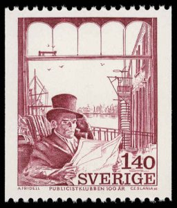 SWEDEN Sc 1093 VF/MNH - 1974 1.4k - Mr. Simmons, by Axel Fridell