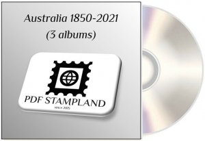 Australia 1850 - 2021 (3 albums) PDF STAMP ALBUM PAGES 