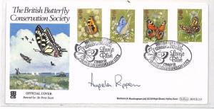 GB Butterfly Conservation BENHAM OFFICIAL FDC Signed *ANGELA RIPPON* 1981 BH219